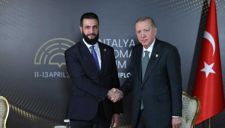 Cumhurbaşkanı Erdoğan, Antalya’da Suriye Cumhurbaşkanı Şara ile görüştü