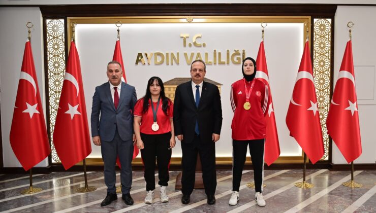 İsviçre ve Tokyo’dan Madalya ile Dönen Sporculardan Vali Canbolat’a Ziyaret