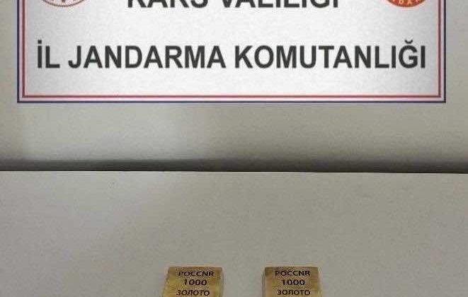 Kars’ta Jandarmadan Kaçak Altın Operasyonu: 2 Külçe Altın Ele Geçirildi