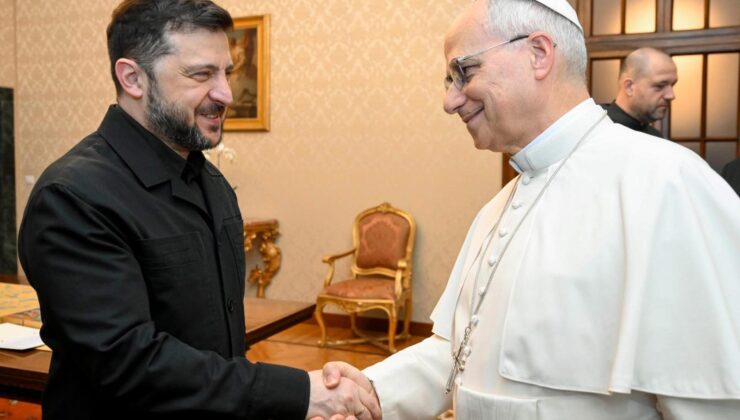 Zelenskiy, Papa 14’üncü Leo ile Castel Gandolfo’da Görüştü
