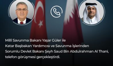Milli Savunma Bakanı Güler, Katarlı Mevkidaşı İle Telefonda Görüştü